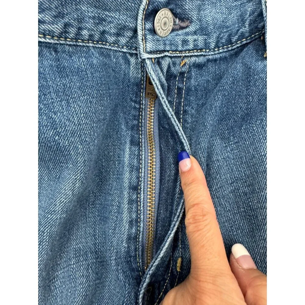 Polo Ralph Lauren Relaxed classic fit jeans embroidered‎ dark sz 38